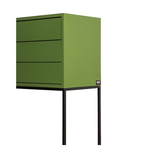 Zaļa zema kumode 113x88,5 cm Scott – Really Nice Things-image-3
