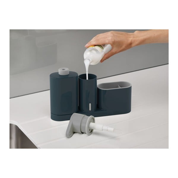 Pelēks mazgāšanas līdzekļu turētājs Joseph Joseph SinkBase Plus-image-1