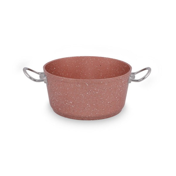 Rozā alumīnija katls ar vāku Güral Porselen Classic, ø 22 cm-image-4