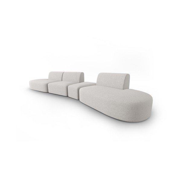 Gaiši pelēks dīvāns 412 cm Shane – Micadoni Home-image-1