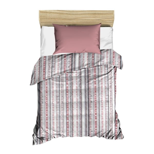 Rozā stepēts gultas pārklājs Bobby, 160 x 230 cm