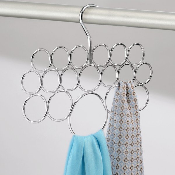 Metāla šaļļu un lakatu pakaramais iDesign Axis, 25 x 28,5 cm-image-1