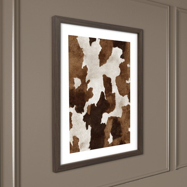 Drukāta glezna ar rāmi 30x40 cm Cowhide – Styler-image-1