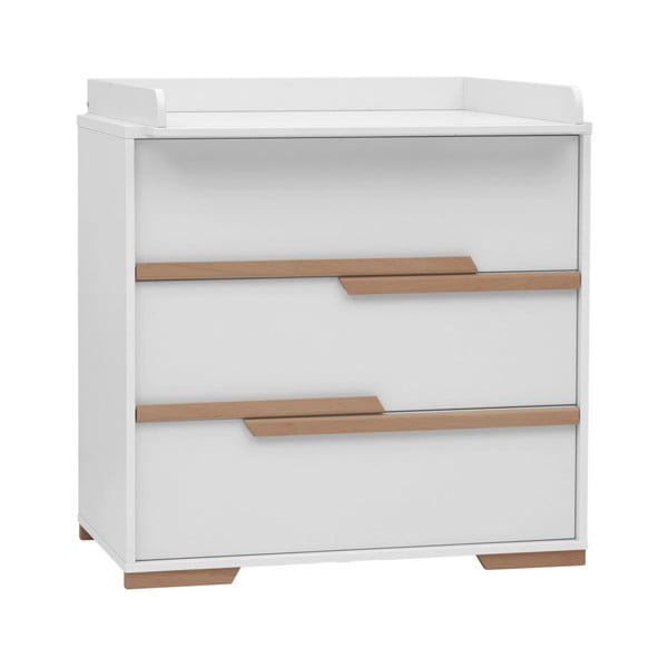Balta bērnu kumode ar 3 atvilktnēm Pinio Snap-image-2