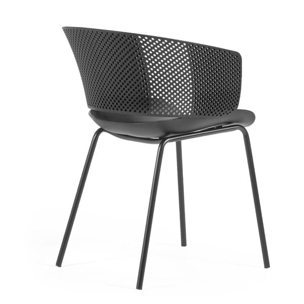 Melni pusdienu krēsli (4 gab.) Yeray – Kave Home-image-3