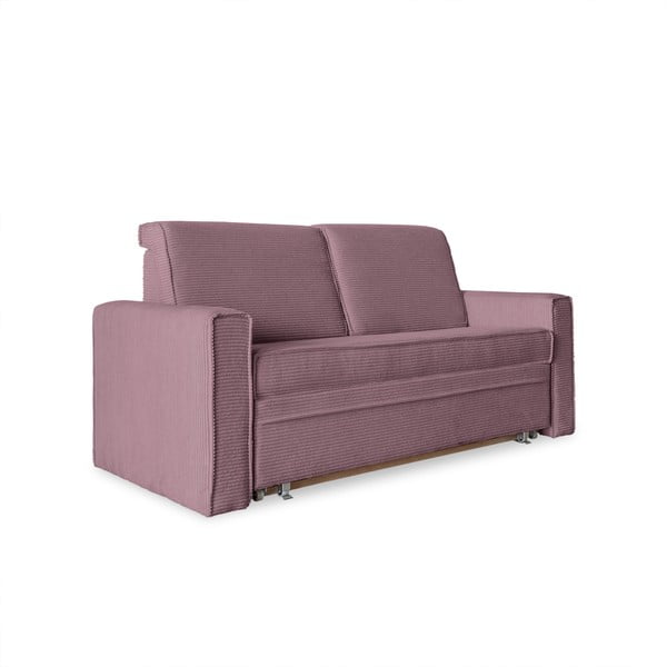 Rozā izvelkamais dīvāns 168 cm Lucky Lucy – Miuform
