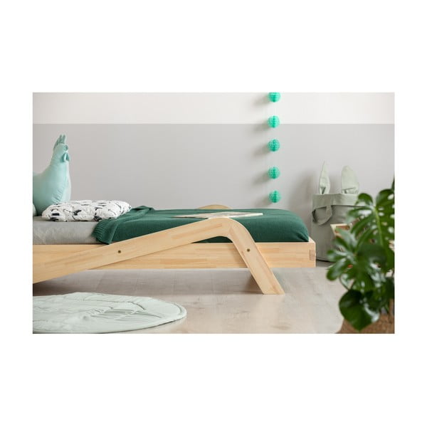 Bērnu gulta no priedes koka Adeko Zigzag, 80 x 200 cm-image-3