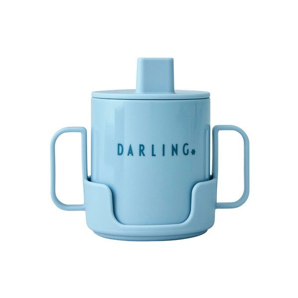 Gaiši zila bērnu krūze Design Letters Mini Darling-image-2