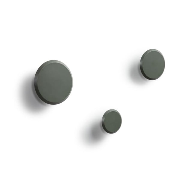 Dūmakaini zaļi koka sienas āķi (3 gab.) Nadua – Kave Home