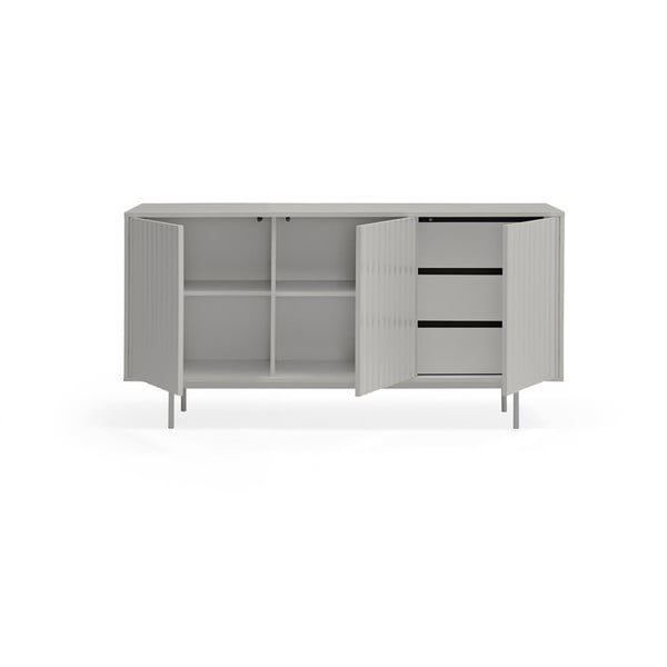 Pelēka zema kumode 159x80 cm Sierra – Teulat-image-4