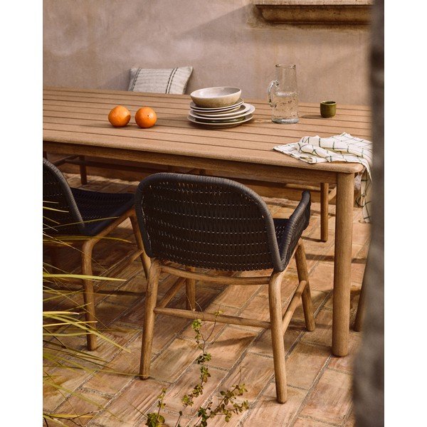 Tumši pelēks dārza krēsls Alipa – Kave Home-image-1