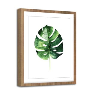 Glezna Styler Modernpik Greenery Wooden Monstera, 30 x 40 cm