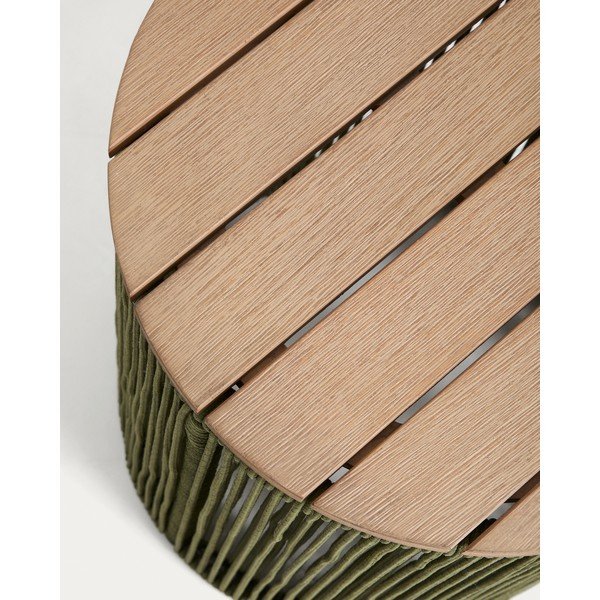 Apaļš dārza galdiņš ar akācijas koka galda virsmu ø 40 cm Dandara – Kave Home-image-4