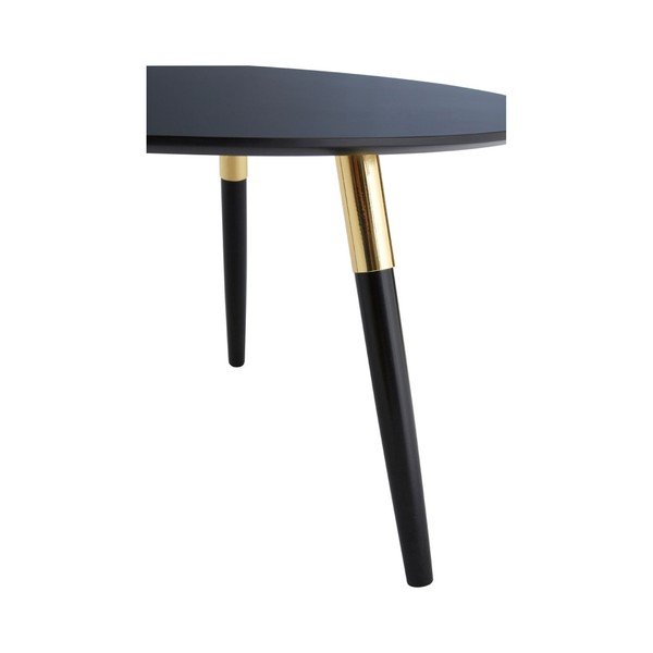 Melns apaļš žurnālgaldiņš ø 80 cm Nostra – Premier Housewares-image-1