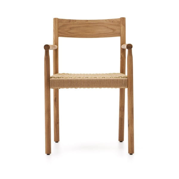 Dabīga toņa ozola masīvkoka pusdienu krēsls Yalia – Kave Home-image-4