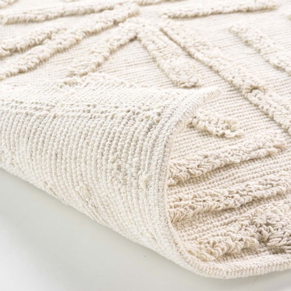 Krēmkrāsas mazgājams paklājs 60x90 cm Athena – douceur d'intérieur-image-3