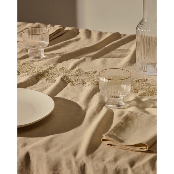 Galdauts no lina maisījuma 150x250 cm Oreti – Kave Home-image-1