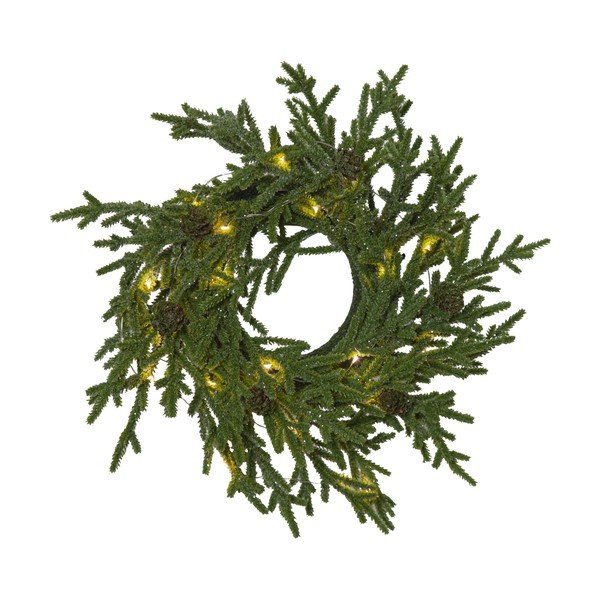 Ziemassvētku vainags ar LED apgaismojumu Star Trading Lummer-image-1
