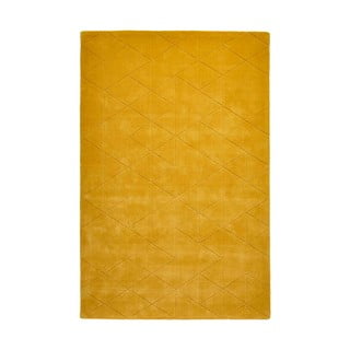Sinepju dzeltens vilnas paklājs Think Rugs Kasbah, 150 x 230 cm