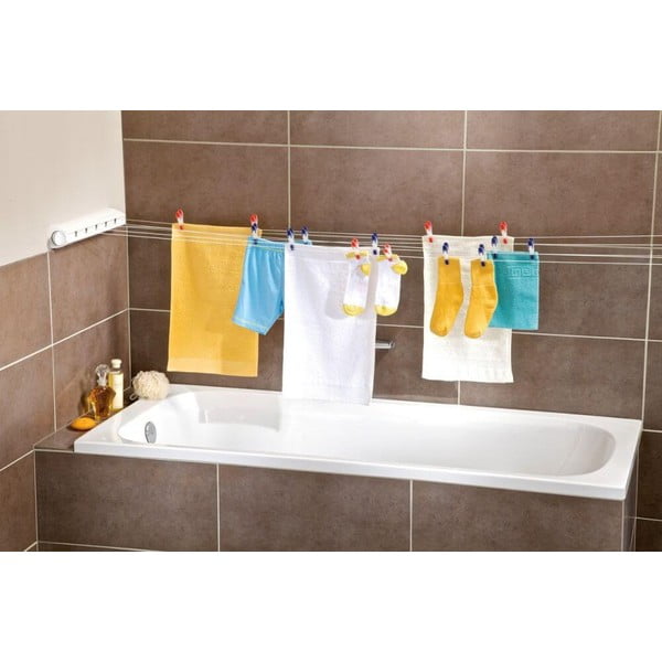 Pie sienas stiprināms veļas žāvētājs LEIFHEIT Rollfix Longline-image-1