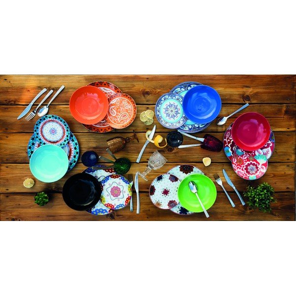 Villa d'Este Folie porcelāna trauku komplekts no 18 daļām-image-1