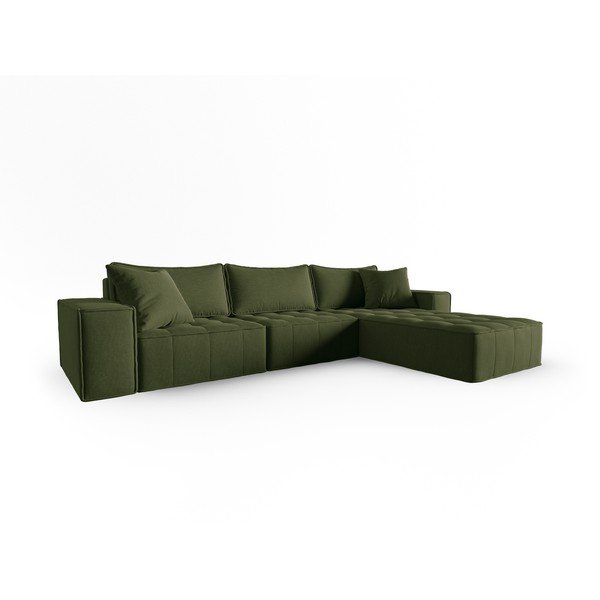 Zaļš stūra dīvāns (ar labo stūri) Mike – Micadoni Home-image-2