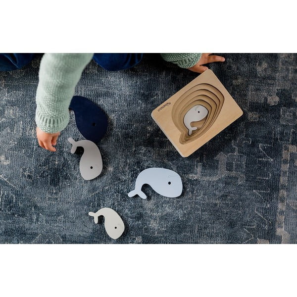 Koka reljefa puzle Whale – Kindsgut-image-1