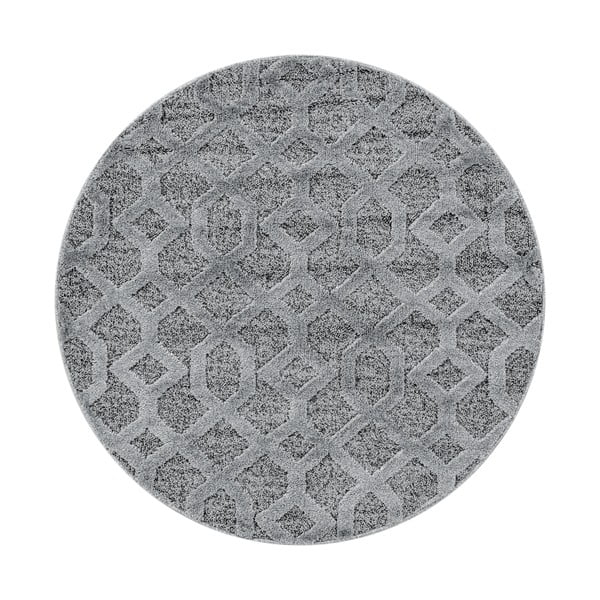 Pelēks apaļš paklājs ø 120 cm Pisa – Ayyildiz Carpets