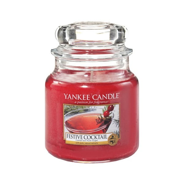 Aromatizēta svece Yankee Candle Festive Cocktail, degšanas laiks 65 - 90 stundas