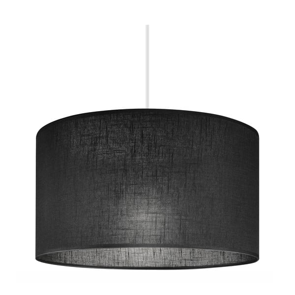 Melna piekaramā lampa ar auduma abažūru ø 35 cm Vivian – LAMKUR-image-3