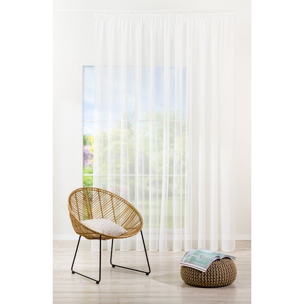 Balts dienas aizkars 400x260 cm Agra – Mendola Fabrics-image-1