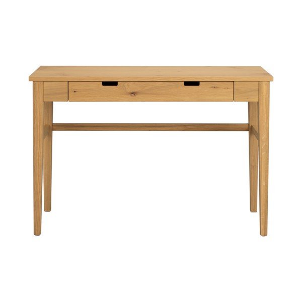 Dabīga toņa konsoles galds ar ozolkoka imitācijas galda virsmu 40x110 cm Garrison – Rowico-image-4