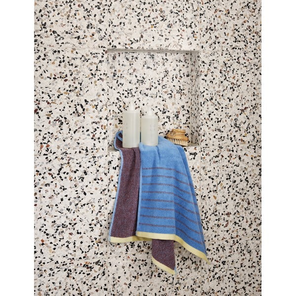 Zili violets kokvilnas dvielis Hübsch Dora, 50 x 100 cm-image-4