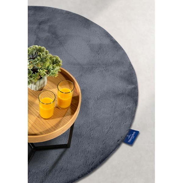 Antracīta pelēks apaļš paklājs ø 160 cm Leon – Villeroy&Boch-image-2