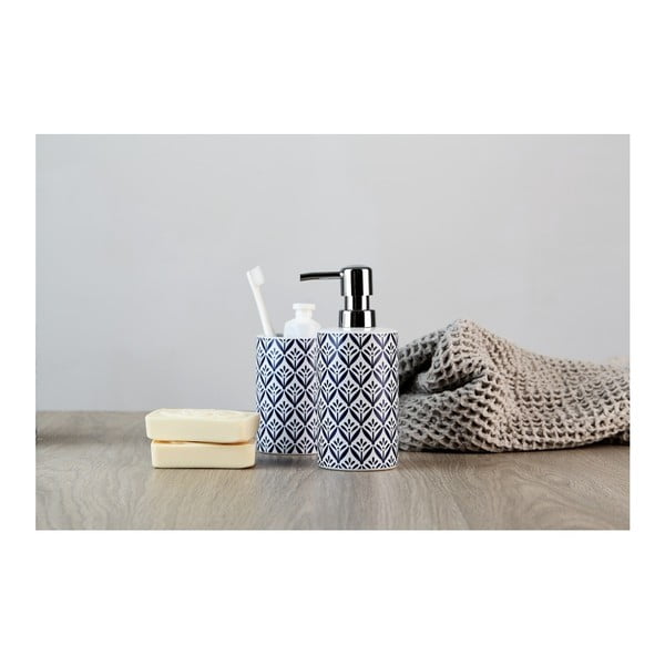 Zila keramikas krūze zobu birstēm Wenko Lorca-image-4