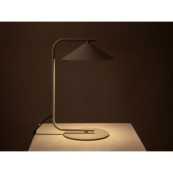 Krēmkrāsas metāla galda lampa (augstums 42 cm) Nocte – Micadoni -image-1