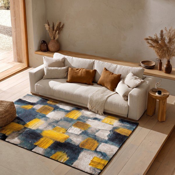 Zils un dzeltens paklājs Universal Lienzo, 160 x 230 cm-image-1