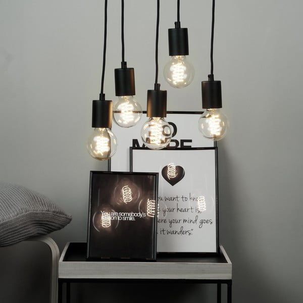 Melna piecdaļīga piekaramā lampa Sotto Luce Cero Basic-image-3