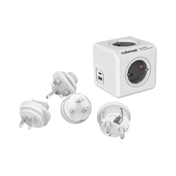 Kontaktligzda 13 cm PowerCube ReWirable USB Schuko – Cubenest-image-2