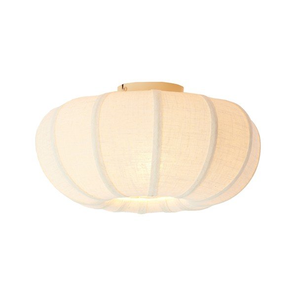 Krēmkrāsas griestu lampa ar auduma abažūru ø 40 cm Zosia – Light & Living-image-2
