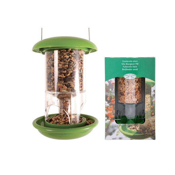 Zaļa plastmasas barotava Esschert Design, ⌀ 11,9 cm-image-1