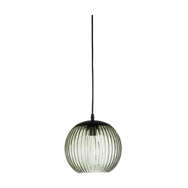 Zaļa stikla LED piekaramā lampa ø 23 cm Sybia – Bloomingville