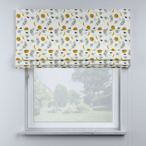 Dzeltenas/baltas bērnu žalūzijas 170x100 cm Magic – Yellow Tipi-image-1