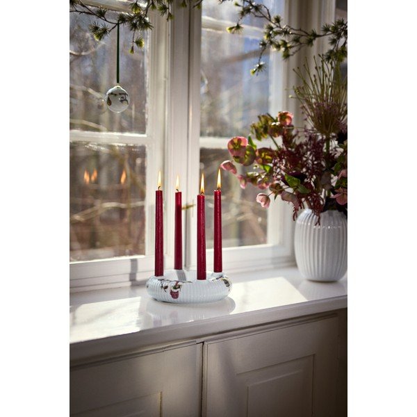 Porcelāna adventes svečturis ar Ziemassvētku motīvu Hammershøi Christmas – Kähler Design-image-2