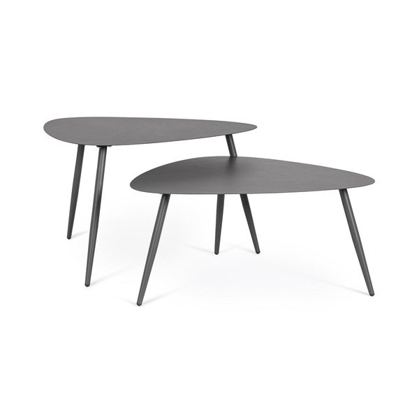 Tērauda dārza kafijas galdiņi (2 gab.) 73,5x77,5 cm Yvonne – Bizzotto