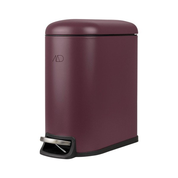 Tumši violeta metāla atkritumu tvertne ar pedāli 5 l Mini Walther – Mette Ditmer Denmark