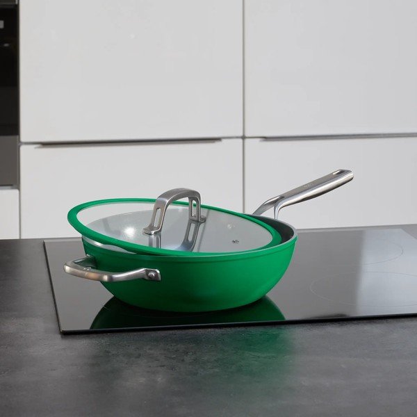 Wok panna ar vāku/ar keramikas pārklājumu ø 28 cm Meda 3.0 – FABINI-image-1