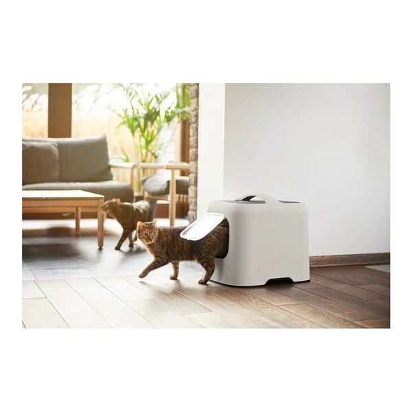 Balts kaķu tualetes un lāpstiņas komplekts Biala – Rotho-image-3