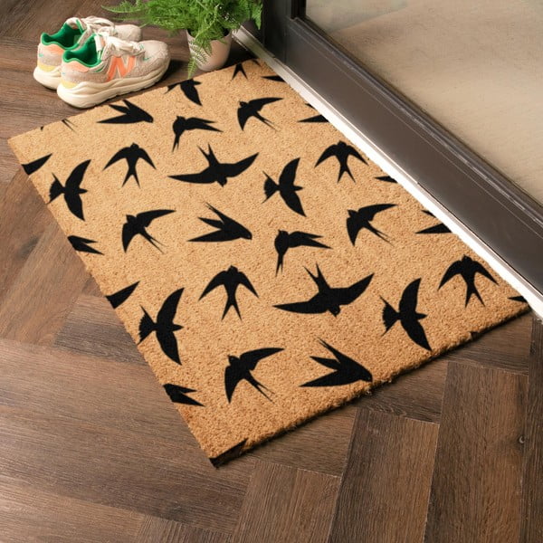 Kokosšķiedras kājslauķis 40x60 cm Swallows – Artsy Doormats-image-1