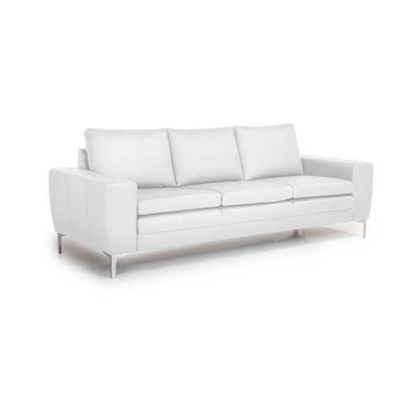 Balts ādas dīvāns Scandic Twigo, 227 cm-image-2